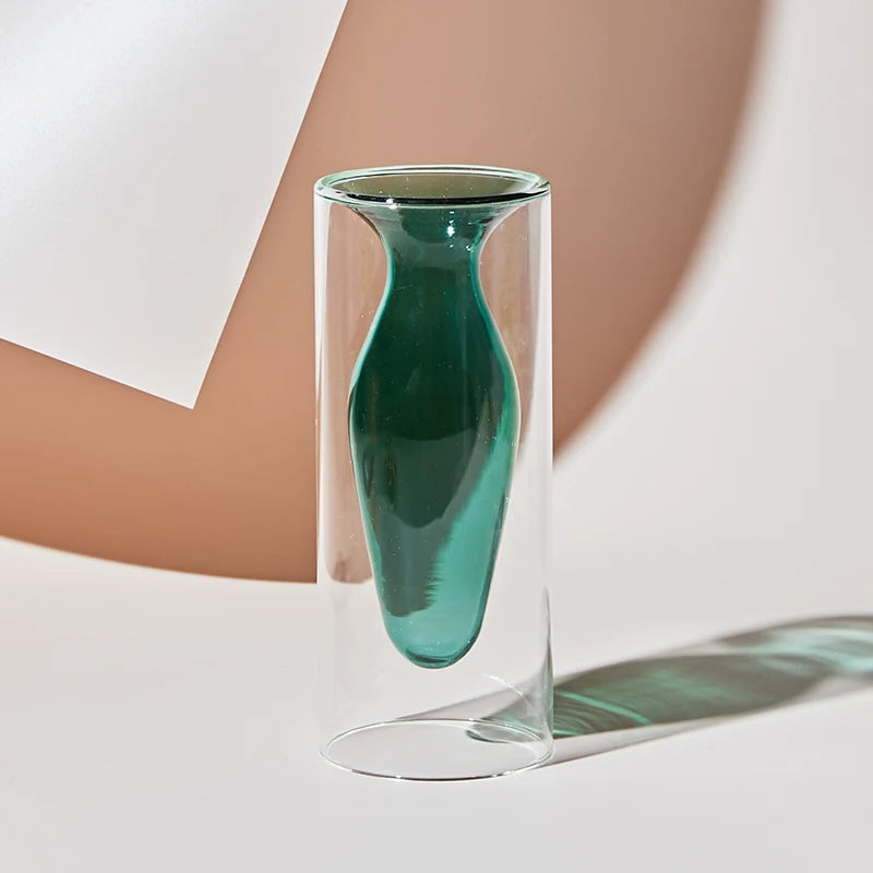 Coloured Bud Glass Vase - Dewdrop Blossom