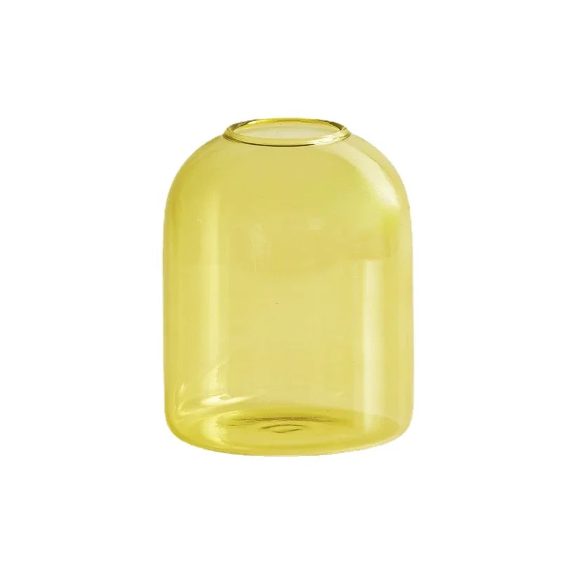 Two Tone Glass Candle Holder - Dewdrop Blossom