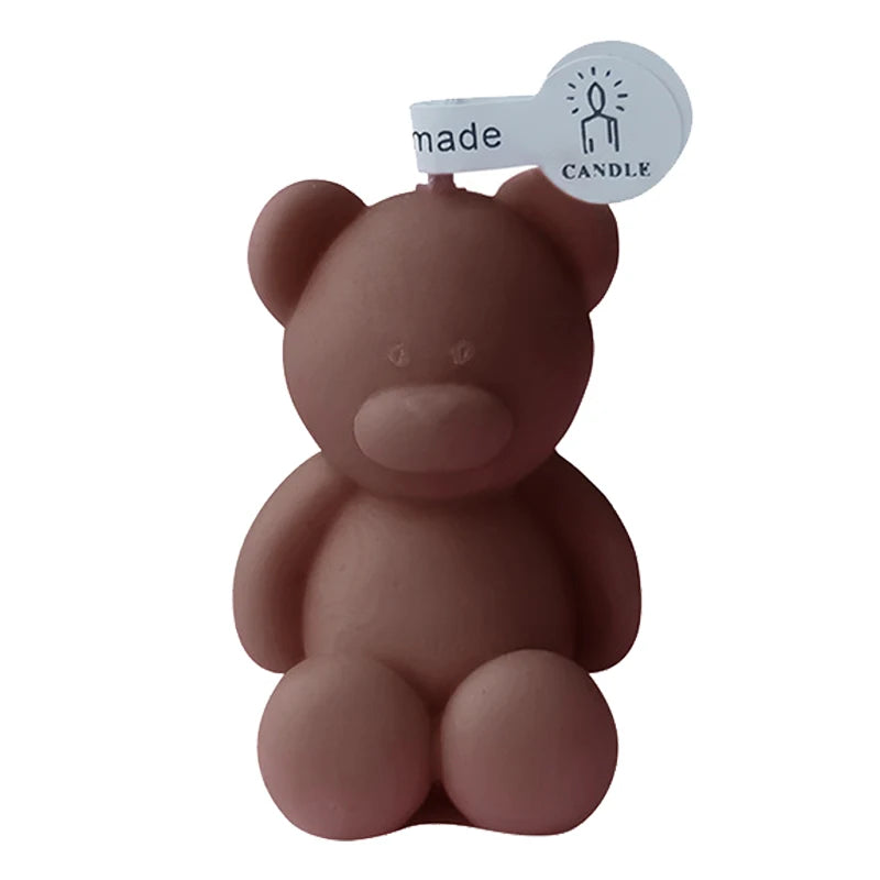 Teddy Bear Candle - Dewdrop Blossom