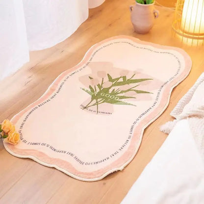 Abstract Flower Rug - Dewdrop Blossom