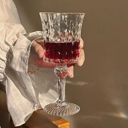 Embossed Wine Glass