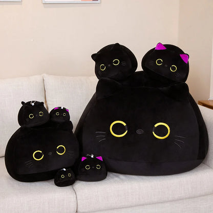 Black Cat Plush Cushion