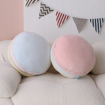 Pastel Macaron Cushion - Dewdrop Blossom