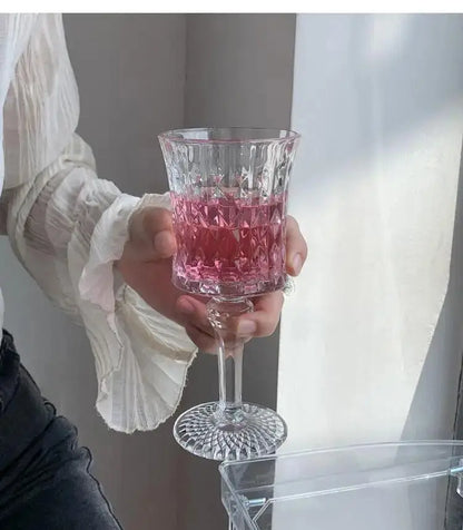 Embossed Wine Glass