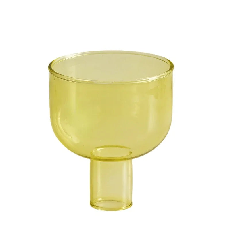 Two Tone Glass Candle Holder - Dewdrop Blossom