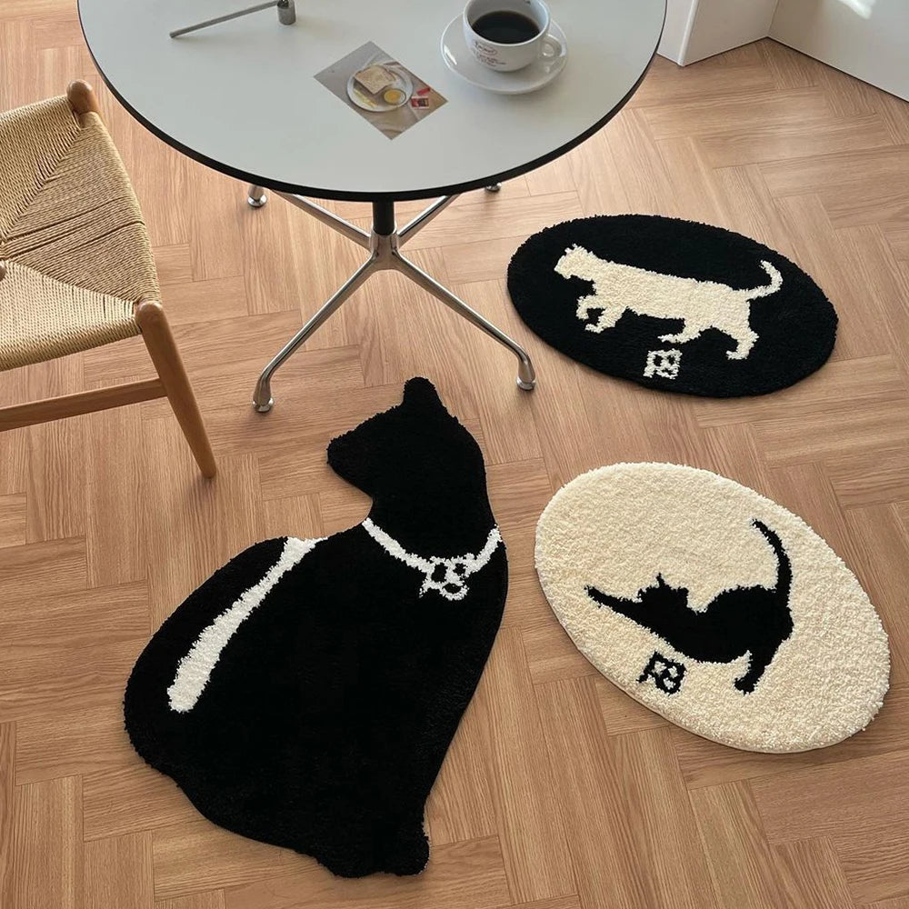 Stretching Cat Rug