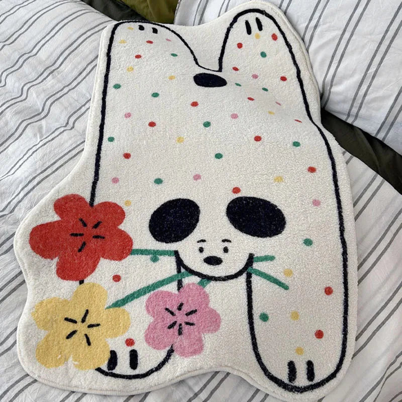 Colourful Polka Dot Dog Rug