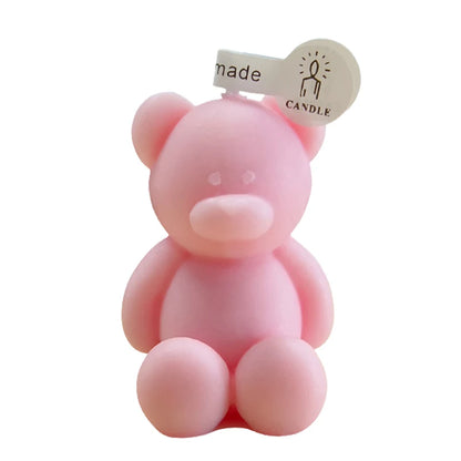 Teddy Bear Candle - Dewdrop Blossom