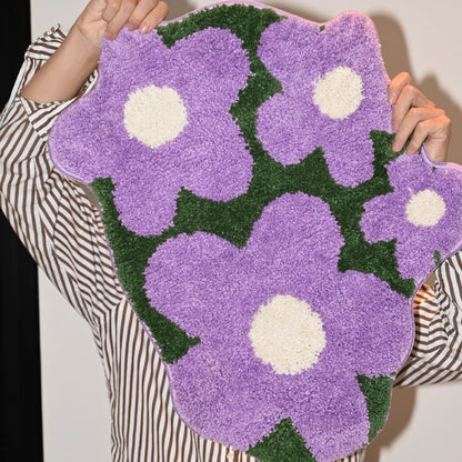 Purple Flower Rug