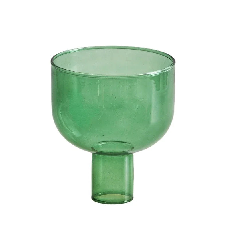 Two Tone Glass Candle Holder - Dewdrop Blossom