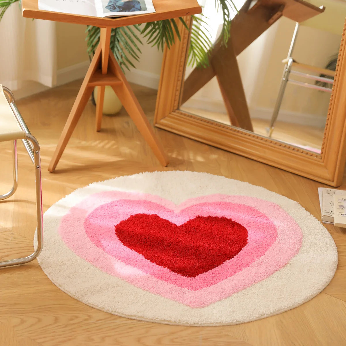 Layered Heart Rug