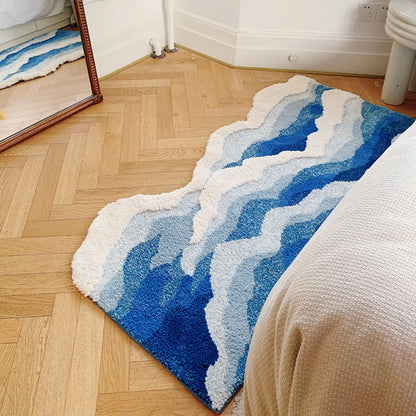 Ocean Wave Rug - Dewdrop Blossom