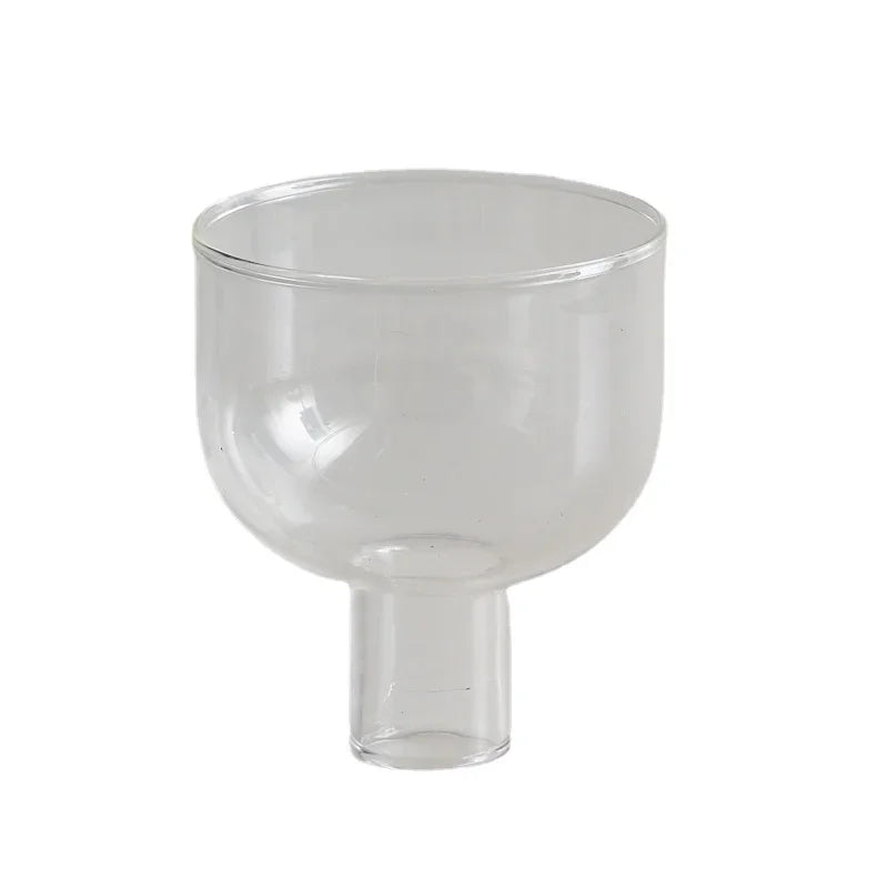 Two Tone Glass Candle Holder - Dewdrop Blossom