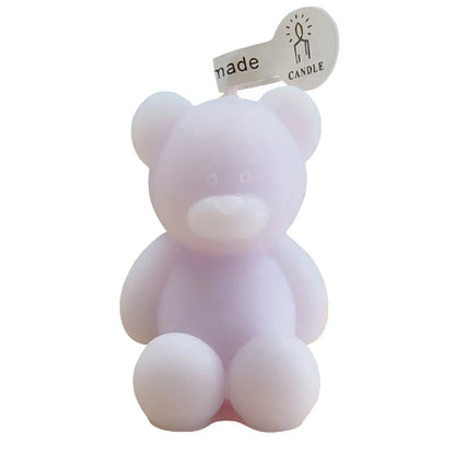 Teddy Bear Candle - Dewdrop Blossom