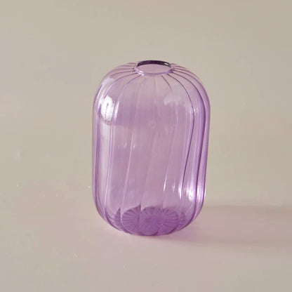 Wavy Colourful Glass Vase - Dewdrop Blossom