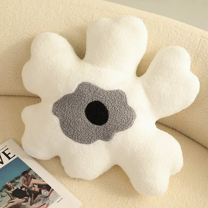 Abstract Flower Cushion - Dewdrop Blossom