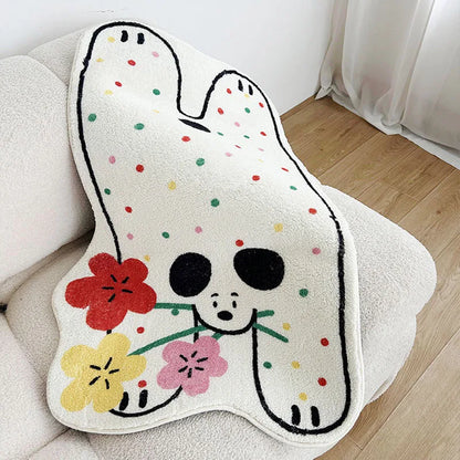 Colourful Polka Dot Dog Rug