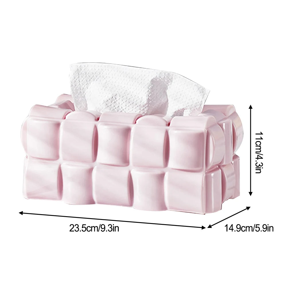 Pastel Waffle Tissue Holder