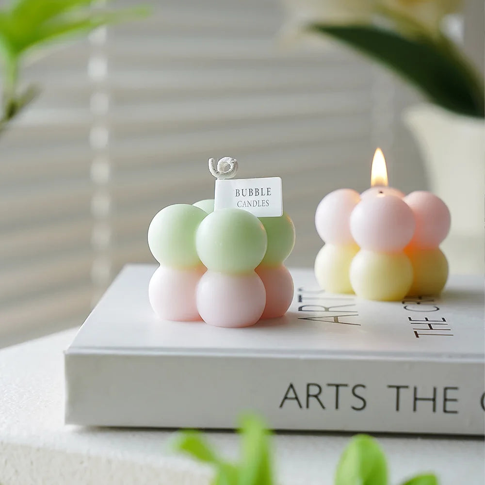 Mini Multicolour Bubble Candle - Dewdrop Blossom