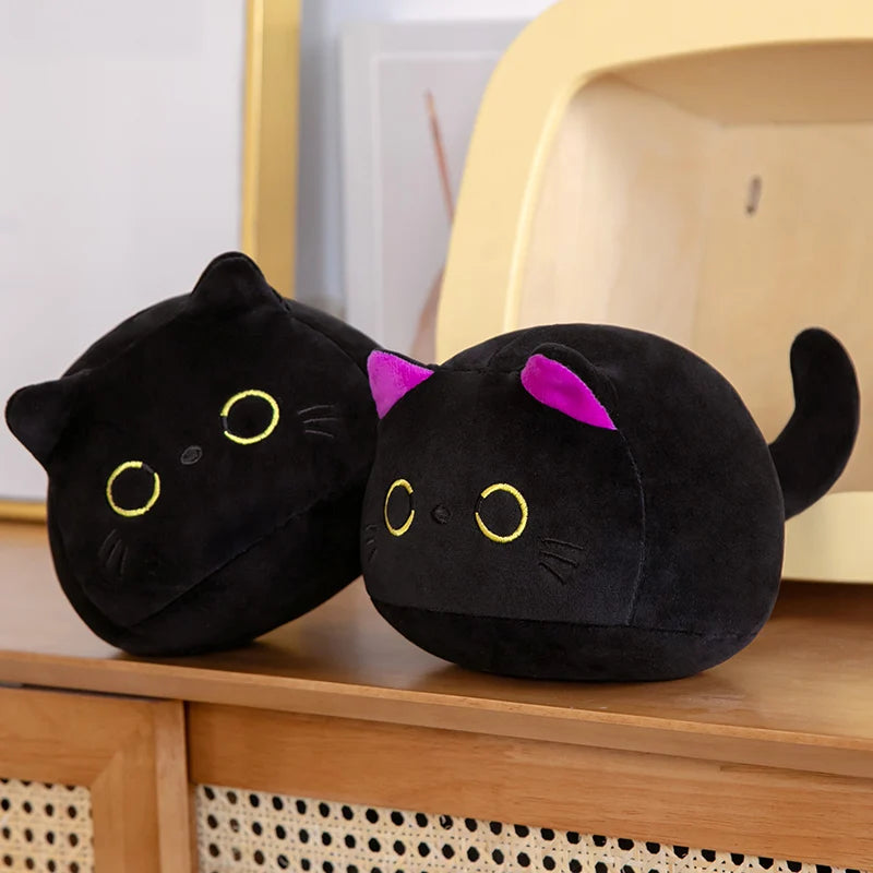 Black Cat Plush Cushion