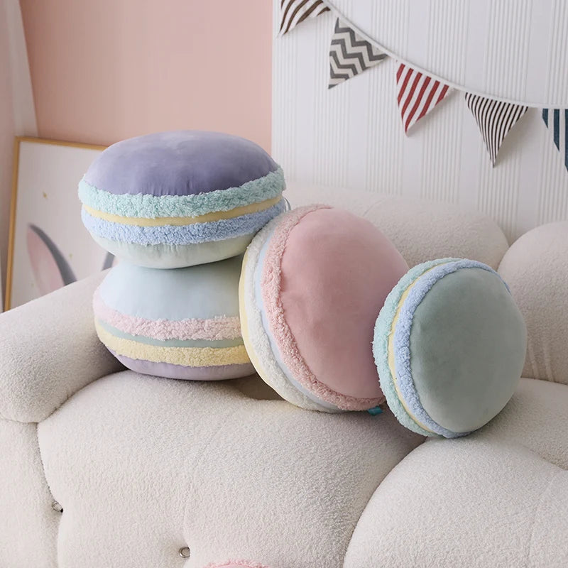 Pastel Macaron Cushion - Dewdrop Blossom