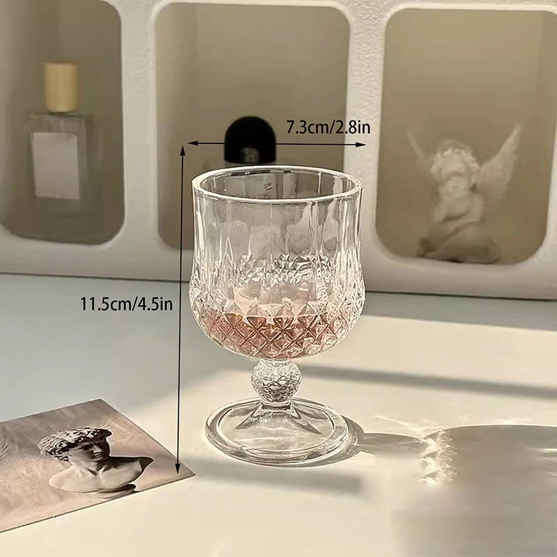 Mini Embossed Wine Glass