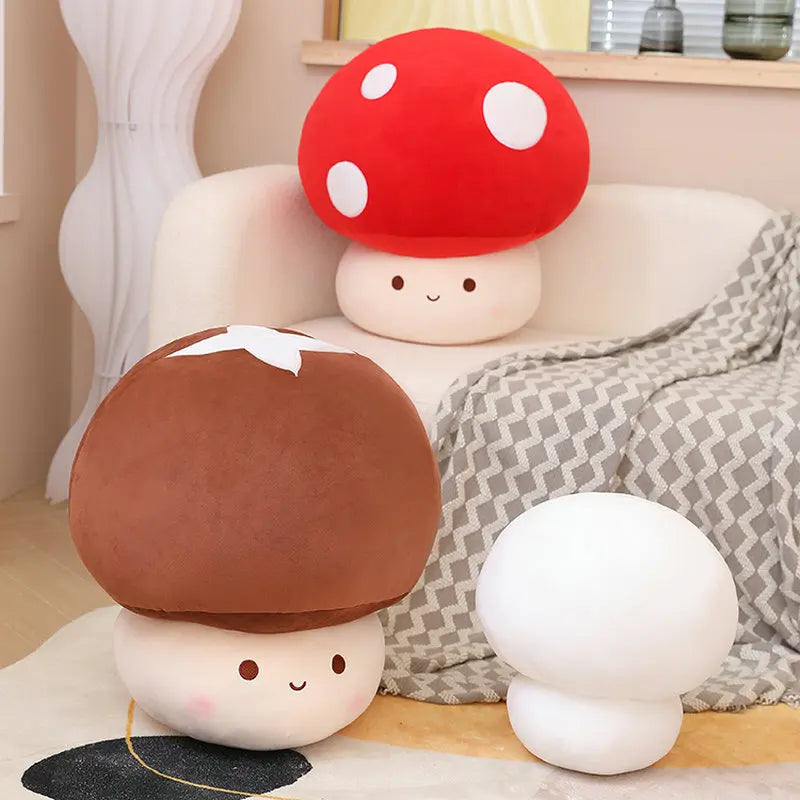 Mushroom Pillow - Dewdrop Blossom