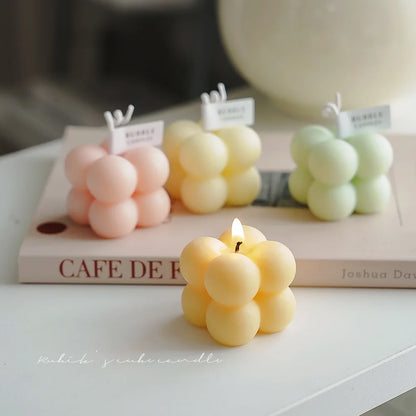 Mini Bubble Cube Candle - Dewdrop Blossom