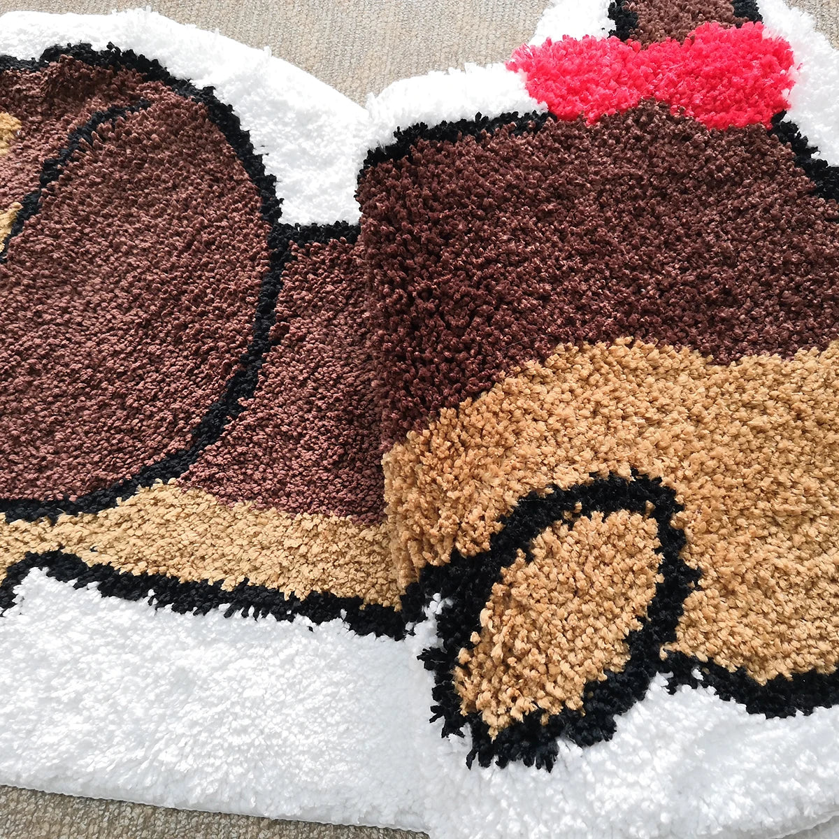 Dachshund Bow Rug