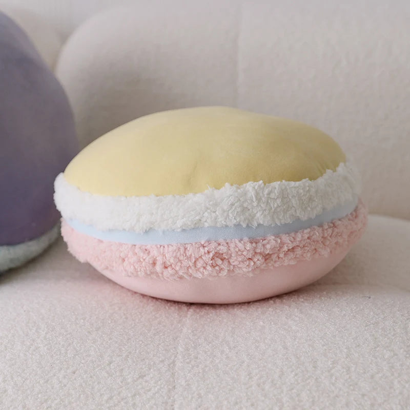 Pastel Macaron Cushion - Dewdrop Blossom