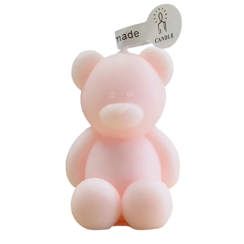 Teddy Bear Candle - Dewdrop Blossom