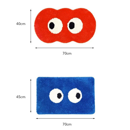 Red and Blue Eyes Rug