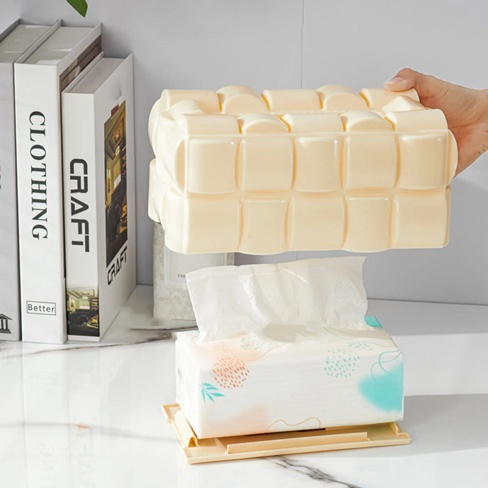 Pastel Waffle Tissue Holder