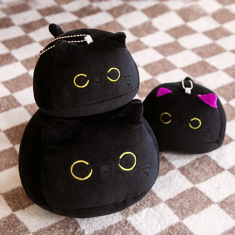 Black Cat Plush Cushion