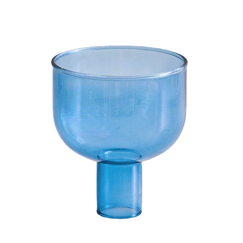 Two Tone Glass Candle Holder - Dewdrop Blossom