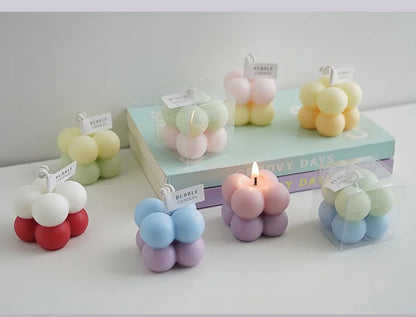 Mini Multicolour Bubble Candle - Dewdrop Blossom