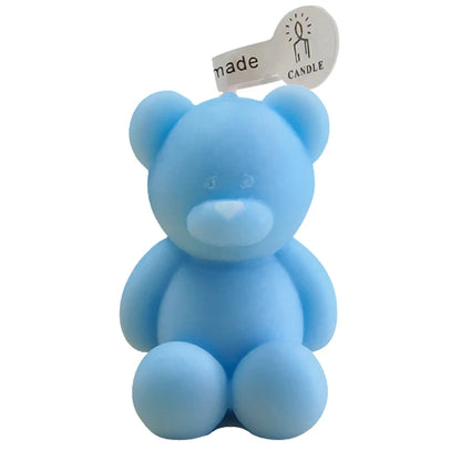 Teddy Bear Candle - Dewdrop Blossom