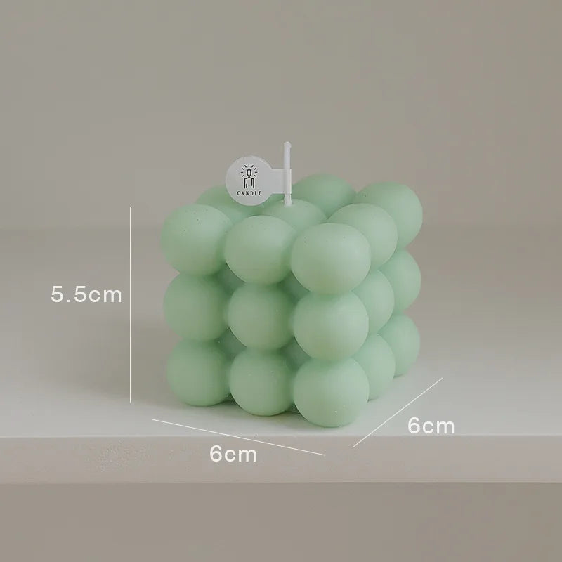 Bubble Cube Candle - Dewdrop Blossom