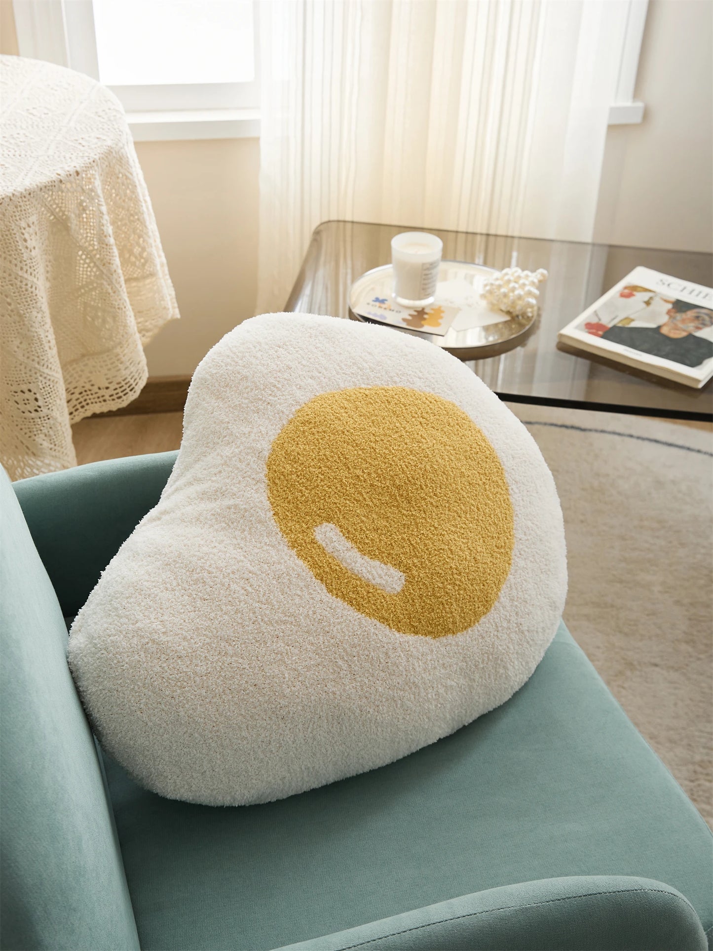 Sunny Side Up Cushion - Dewdrop Blossom