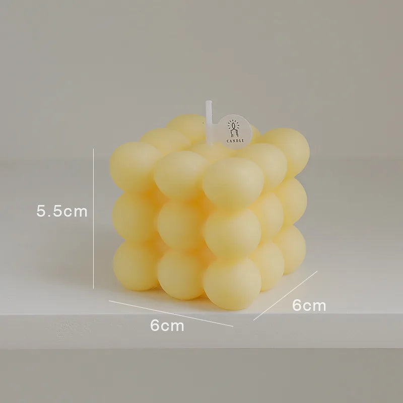 Bubble Cube Candle - Dewdrop Blossom