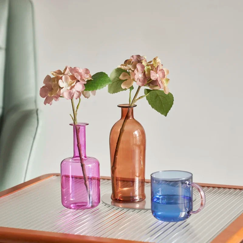 Summer Glass Vase and Candle Holder - Dewdrop Blossom