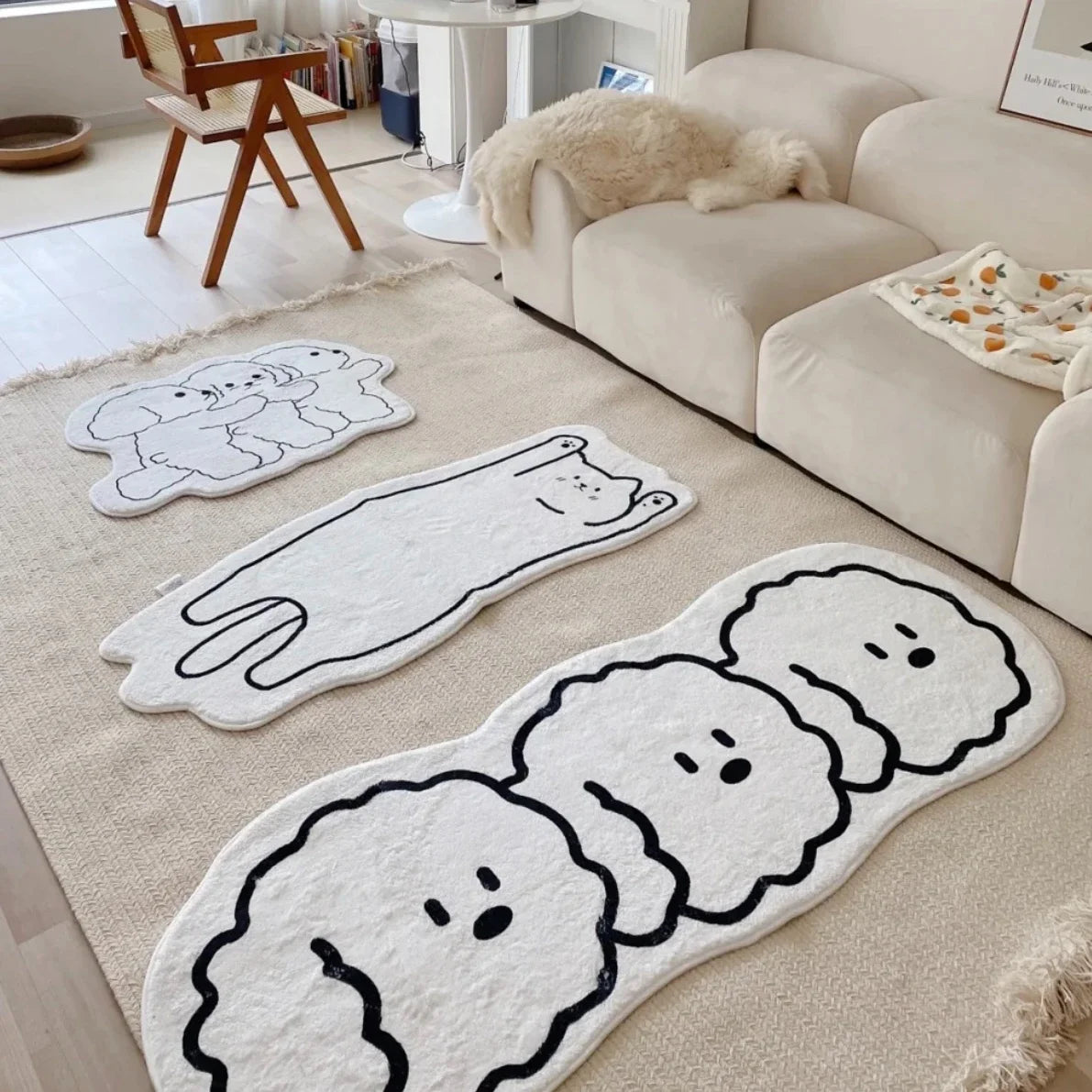 Cute Animal Rug - Dewdrop Blossom