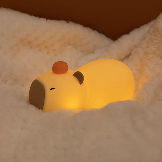 Sleepy Capybara Lamp