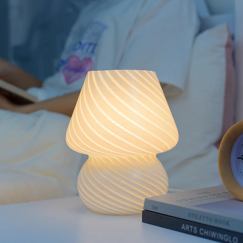 Swirl Mushroom Lamp