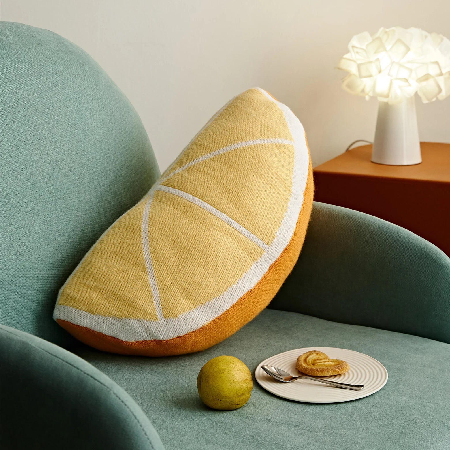 Fruit Slice Cushion - Dewdrop Blossom