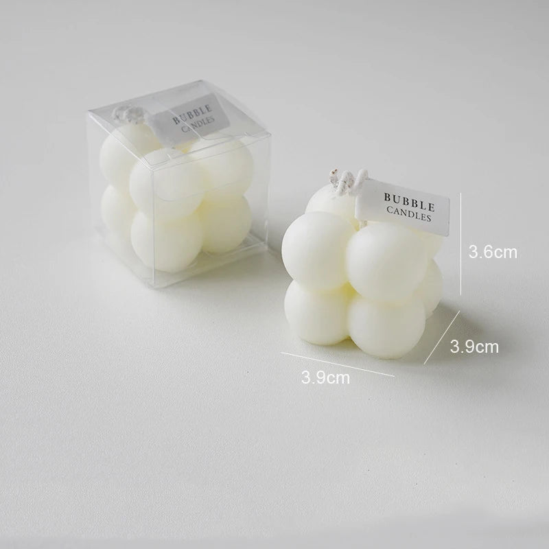 Mini Bubble Cube Candle - Dewdrop Blossom