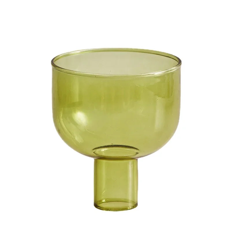 Two Tone Glass Candle Holder - Dewdrop Blossom