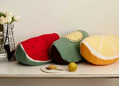 Fruit Slice Cushion - Dewdrop Blossom